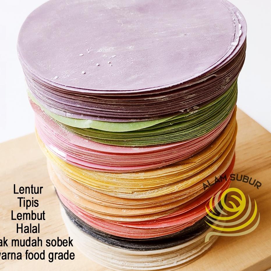 

Ready Stok kulit dimsum tipis lembut / kulit dimsum halal. 250 lembar - Diameter 8 cm