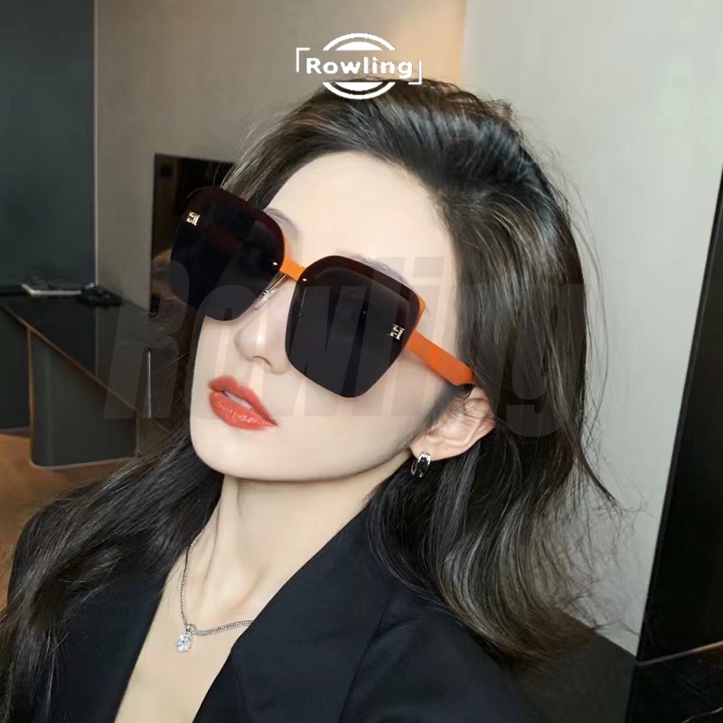 Rowling(ka-336)Kacamata Hitam Sunglasses Terbaru Bingkai Kotak Oversized H Import Kacamata Fashion