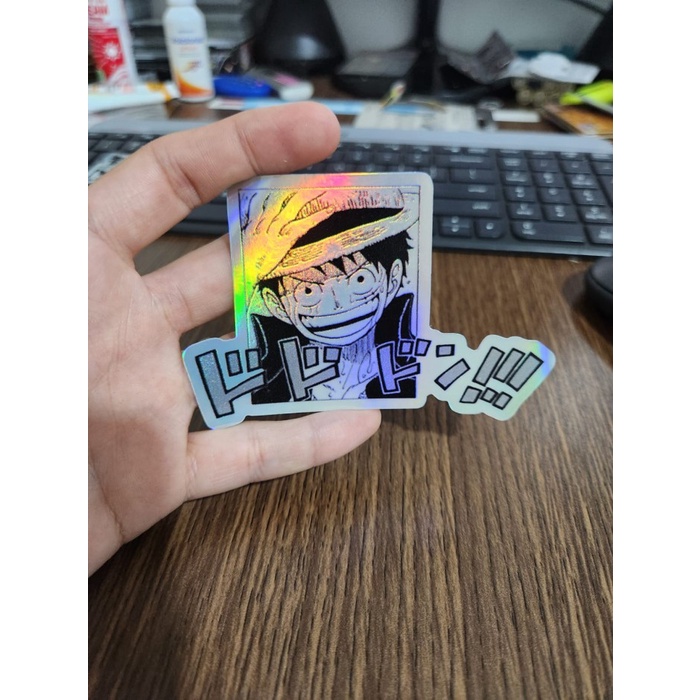 

Sticker Hologram Anime Besar - PSH1512 - One Piece - Luffy