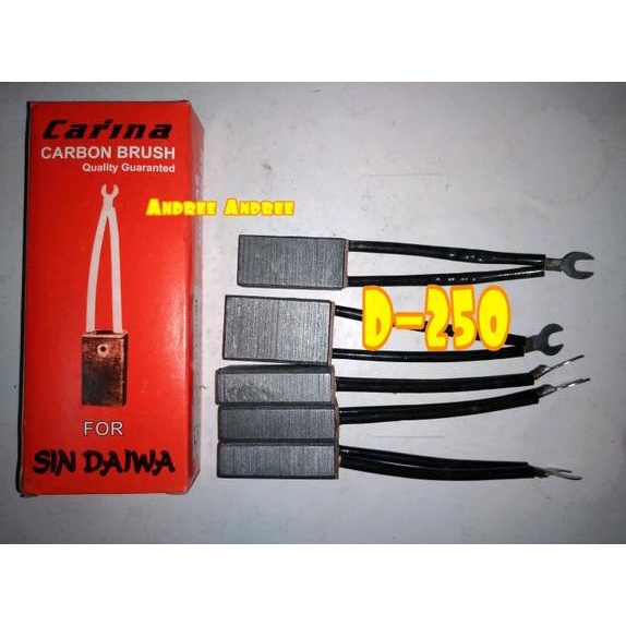 Carbon Brush D-250 Arang Carina utk Dinamo Las Michinan - Sindaiwa
