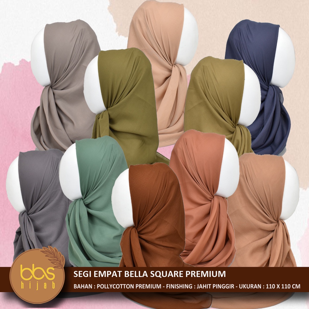 BELLA SQUARE PREMIUM SEGI EMPAT DOUBLE HYCON JAHIT PINGGIR SEGI EMPAT POLYCOTTON POLOS SEGI EMPAT FINE SEGI EMPAT PALIN