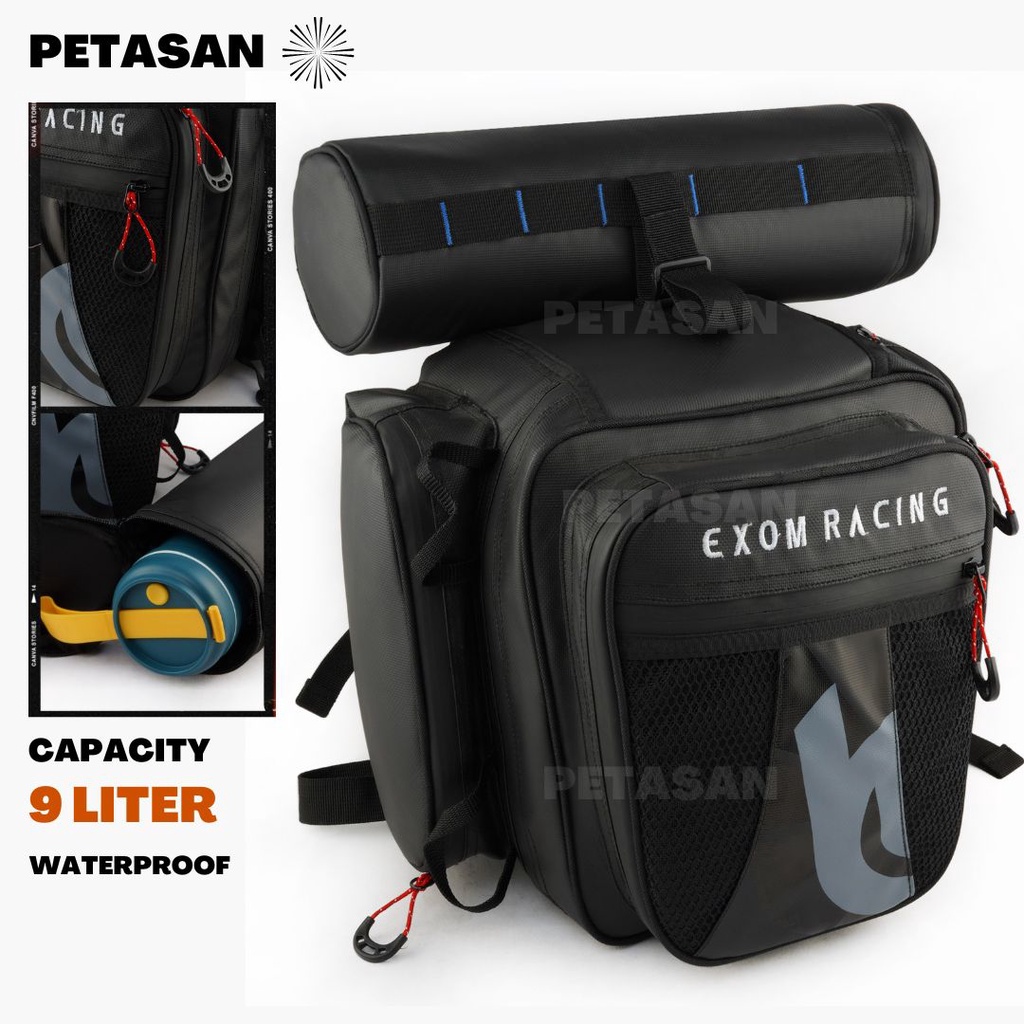 PTS -  DEFENDER - TAS MOTOR ENDURO BAGASI BELAKANG OFF ROAD TAS RACING - TAS TRAIL - MOTORCYCLE SADDLE BAG - EXOM BOX 01 - TAS BAGASI MOTOR