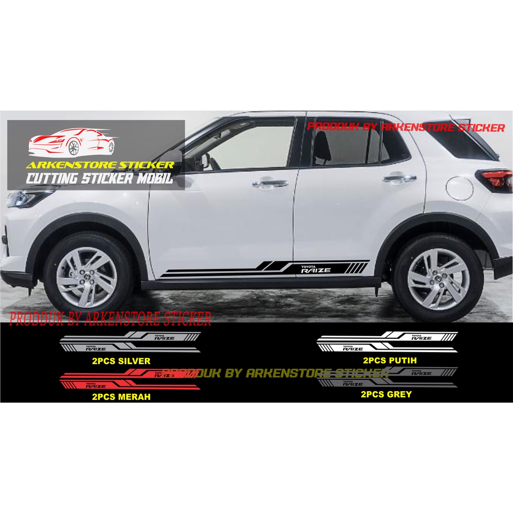 stiker sticker mobil raize cutting sticker mobil toyota raize terbaru