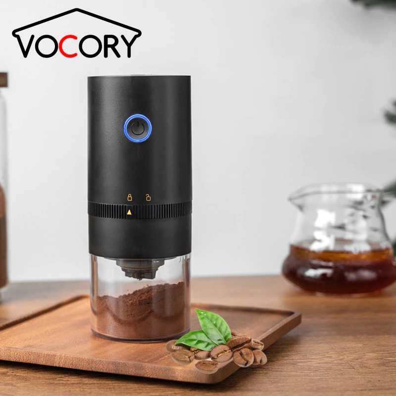 (BISA COD) FTIHSHP Vocory Penggiling Biji Kopi Elektrik Coffee Bean Grinder 120ml - HB-985