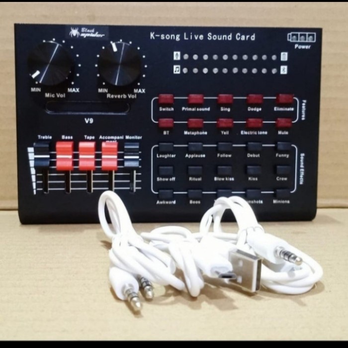 Terlaris Sound Card Blackspider V9 / Soundcard Blackspider Sc 9 Original