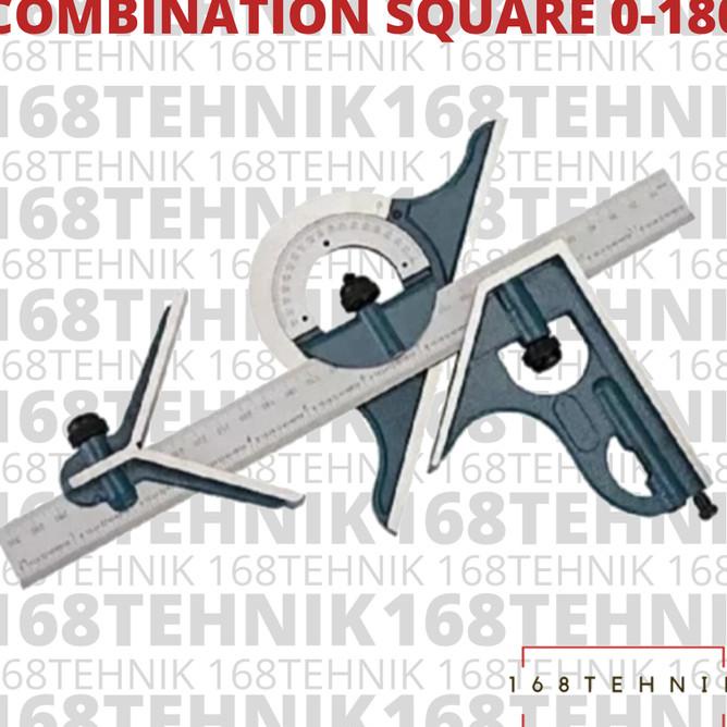 

Combination Square Set 0-180 / Penggaris Kombinasi / Bevel Protractor