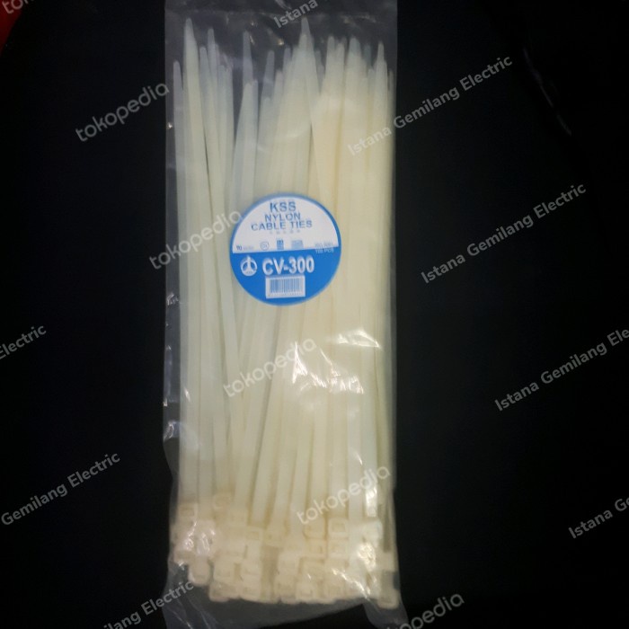 

Terlaris Kabel Ties Cv-300 X 7.6 Kss Warna Putih@100Pcs