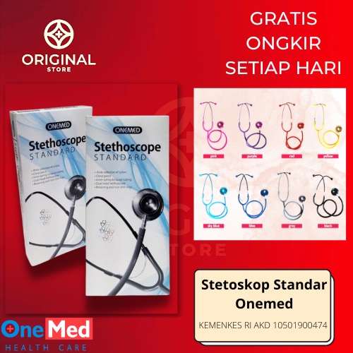 Stethoscope / Stetoskop Standart Dewasa Onemed Standard Full Colour