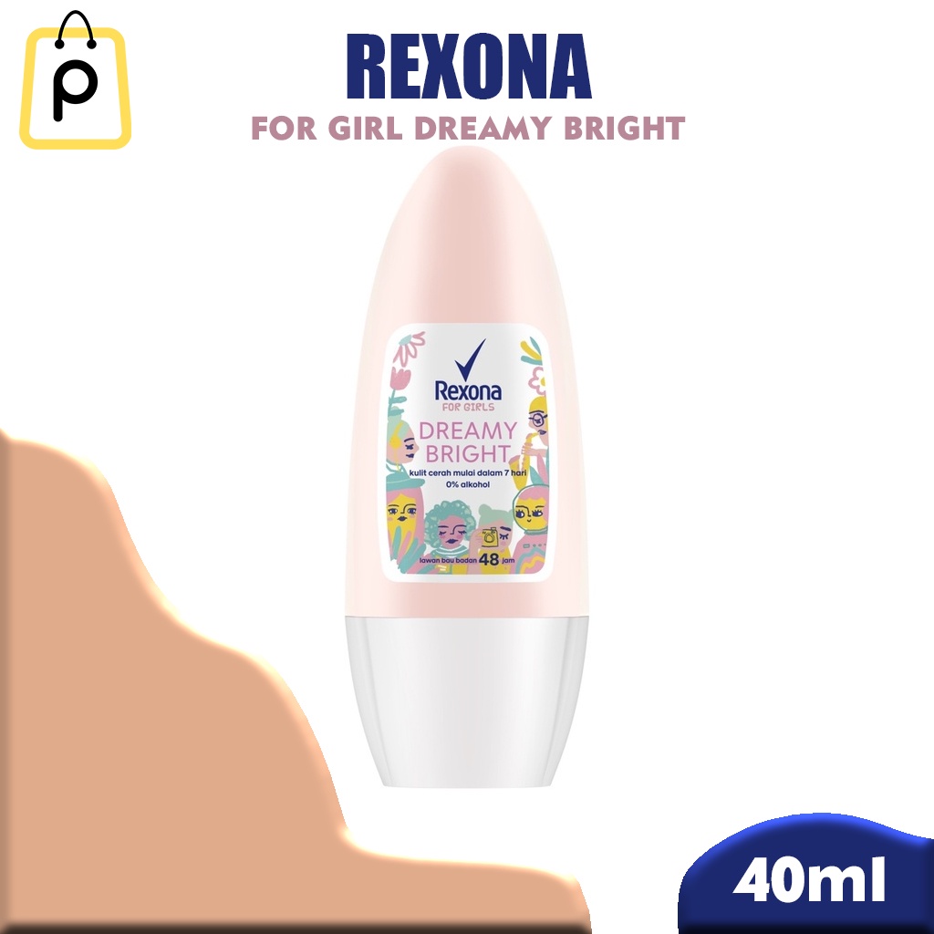 Rexona Roll On (Deodorant Wanita Remaja) Dreamy Bright 40Ml