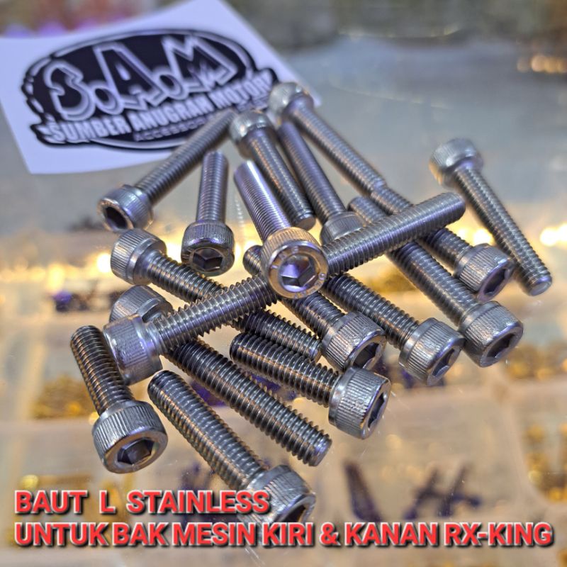 BAUT BAK MESIN RX KING RXK STAINLESS THE KUNCI L