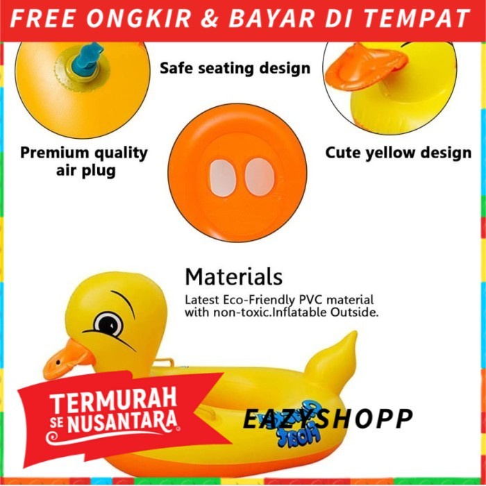 Pelampung Ban Bebek Kolam Renang Air Anak Bayi 1 2 3 4 Bulan Tahun
