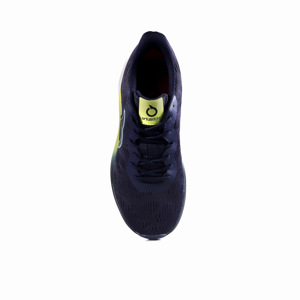 SEPATU LARI RUNNING ORTUSEIGHT HYPERGLIDE 2.0 - NAVY CYAN LEMON WHITE