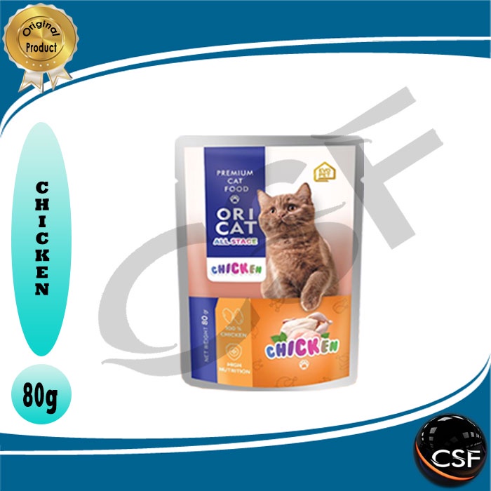 Makanan Kucing Basah ORI CAT Pouch All stage 80gr