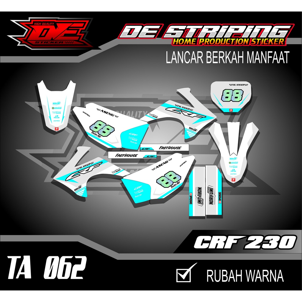 Striping Stiker Decal CRF 230 Stiker Decal CRF 230 TA062