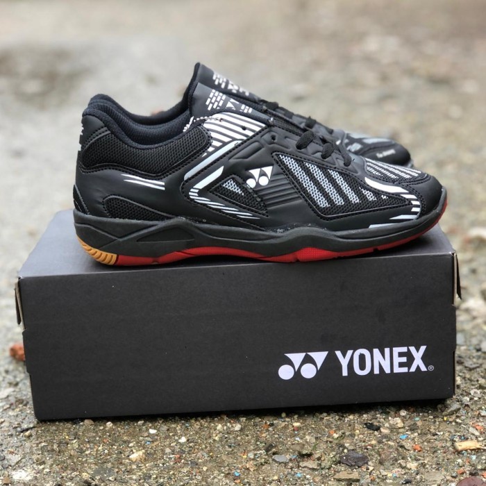 {MentariStore} sepatu badminton yonex eclipsion import premium - hitam putih 39 Diskon