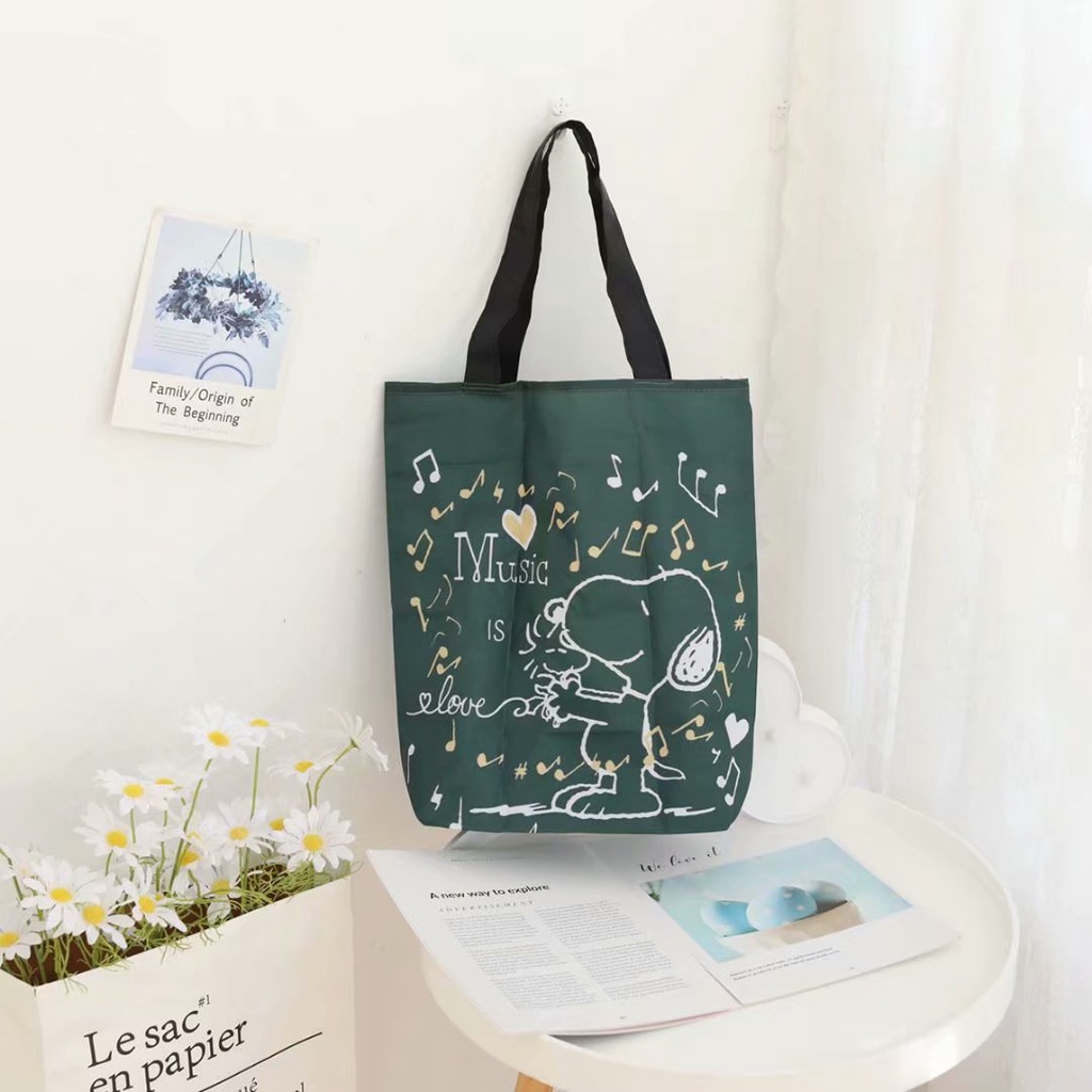 Eco Bag Folding bag Tas Belanja Tas Lipat Princess Cinnamoroll Pompompurin Kuromi Little Twin Star