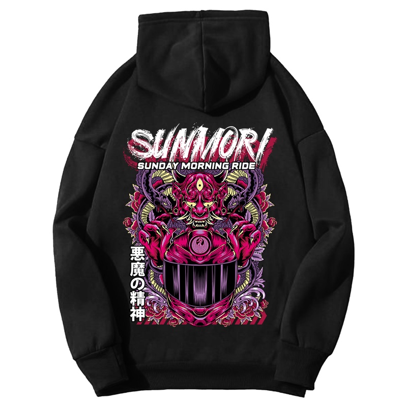 HOODIE FLEECE SUNMORI PRIA WANITA MOTOR SUNMORI DEMON