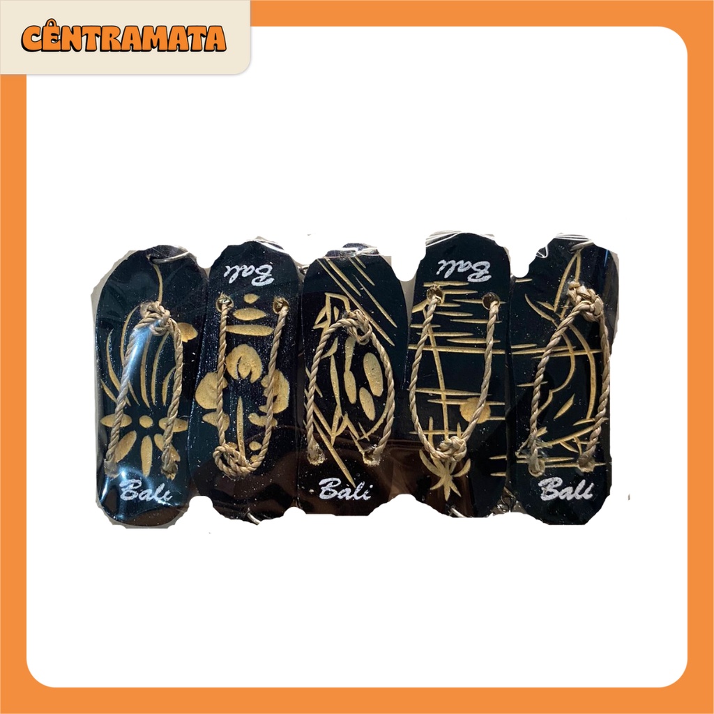 Gantungan Kunci Sandal Bali 5pcs | Oleh Oleh Bali