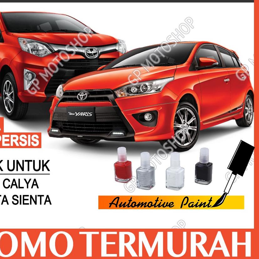 ➹ TOYOTA ORANGE METALLIC CAT OLES PENGHILANG BARET LECET MOBIL YARIS CALYA SIENTA ORANGE METALIK ►