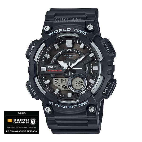 CASIO AEQ 110W AEQ-110W ORIGINAL GARANSI RESMI