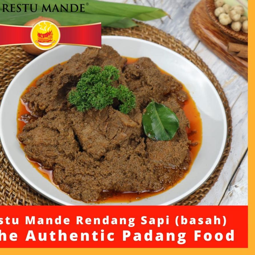 

✺ Restu Mande Rendang Sapi Basah Rendang Padang 300gr ♪