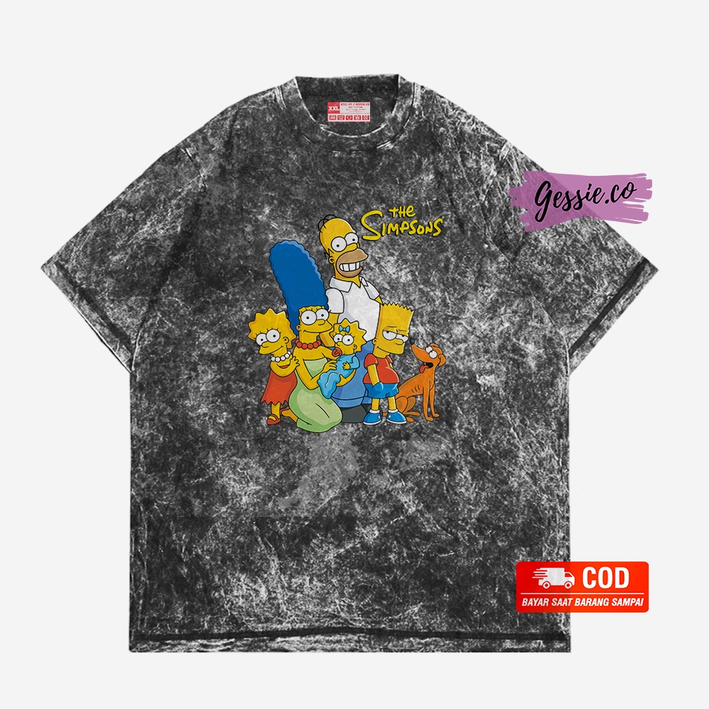 T shirt The Simpsons Matt Vintage 90s Washed Oversize