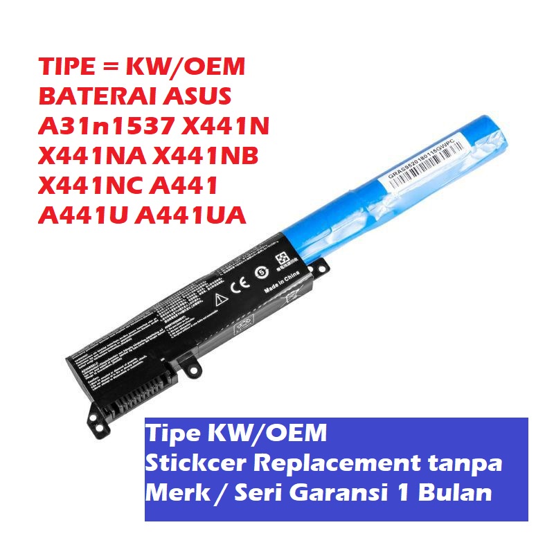 ORIGINAL BATERAI ASUS A31n1537 X441 X441S X441SA X441SC X441U X441UA X441UB X441UV X441UX X441B X441BA X441M X441MA X441MB X441N X441NA X441NB X441NC A441 A441U A441UA A441UV A441S A441SA A441SC R414 R414B R414BA R414M R414MA R414MB R414S R414SA R414SC