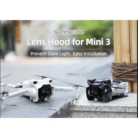 Sunnylife Lens Hood Anti-glare Lens Cover DJI Mini 3 Lens Protector