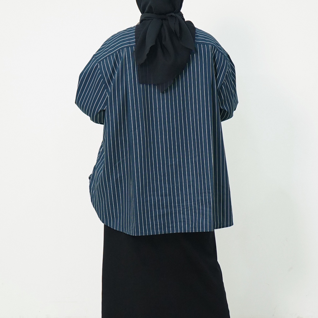 Oversized Stripe Shirt by Bajubojo | kemeja oversize| kemeja stripe