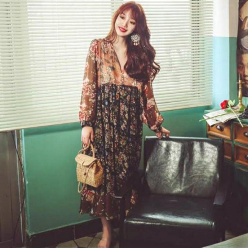 [ ALB ] DRESS FLORAL IMPORT