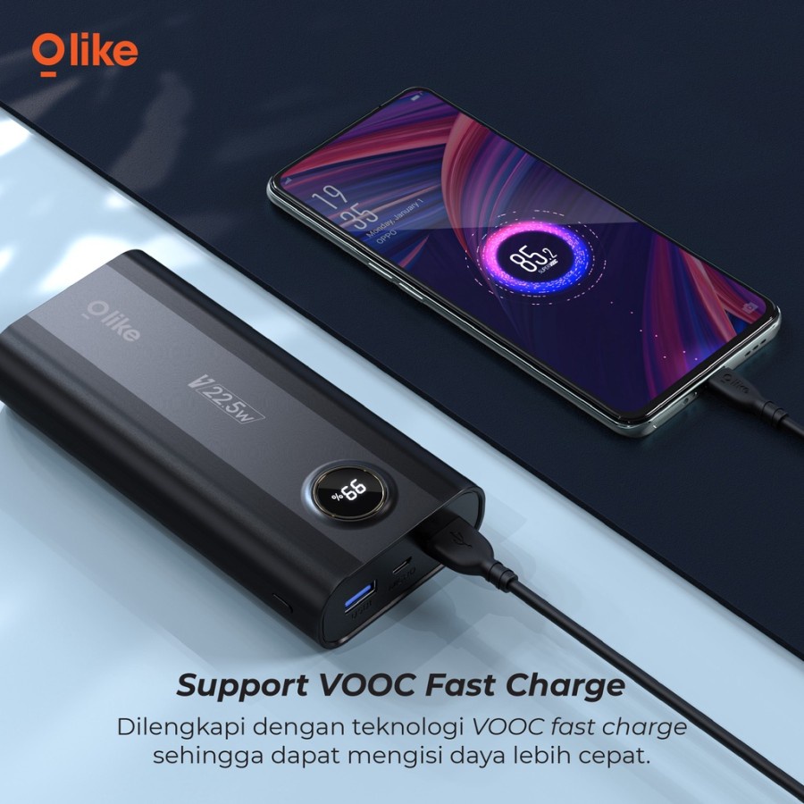 Olike Powerbank P6 20000 mAh Fast Charging Garansi Resmi