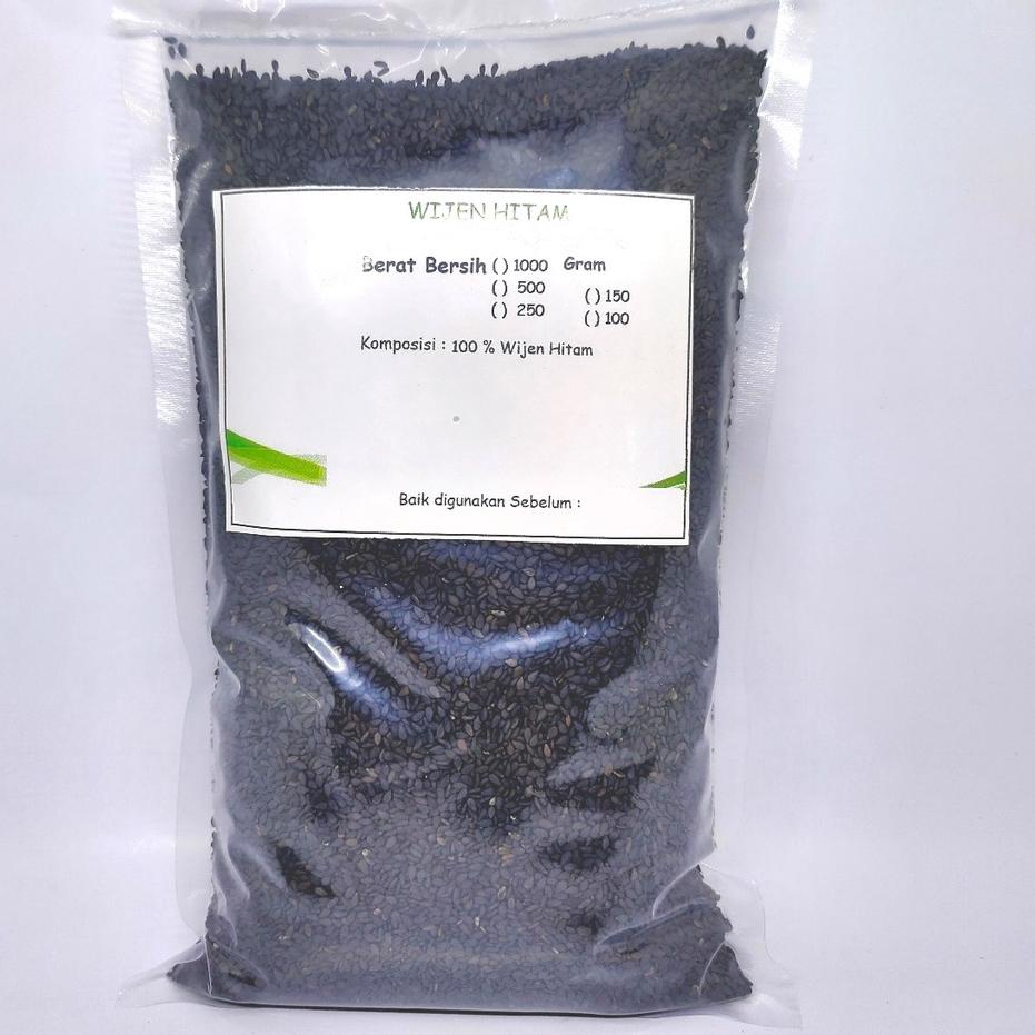 

➽ 1000gr Black Sesame Seed (Wijen Hitam) ✲