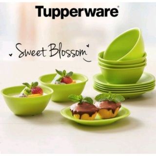 Sweet Blossom Mangkok Tupperware Piring Saji Original Set