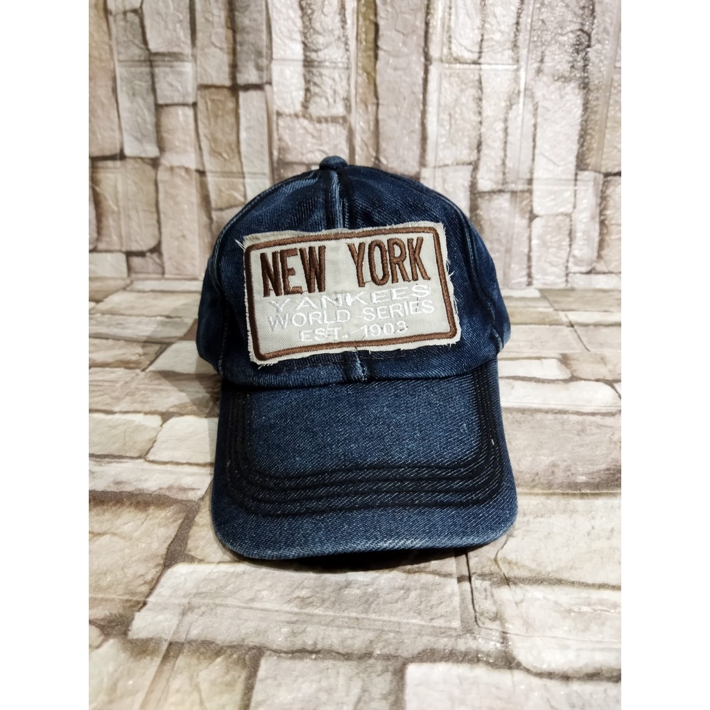 LAGI POPULER Topi Cap Baseball Original Import New York/ NY Yankees New Era Distro Unisex Pria Wanita Premium