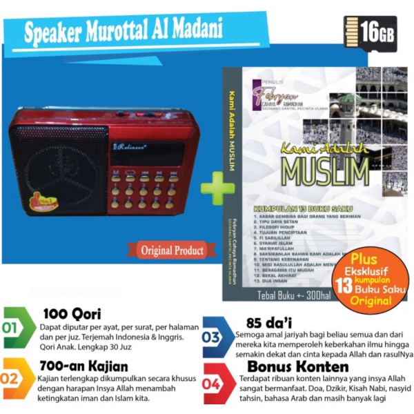 Promo Speaker Murottal Al Quran 25 Qori Radio Model Murah