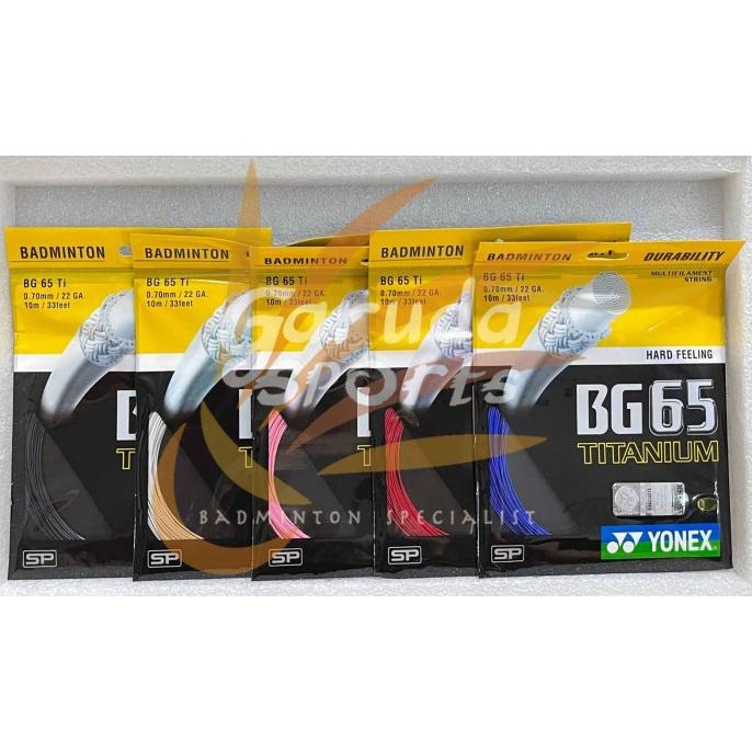 Senar Yonex BG 65 TI / Senar Bulutangkis Yonex BG 65ti BG 65 Titanium