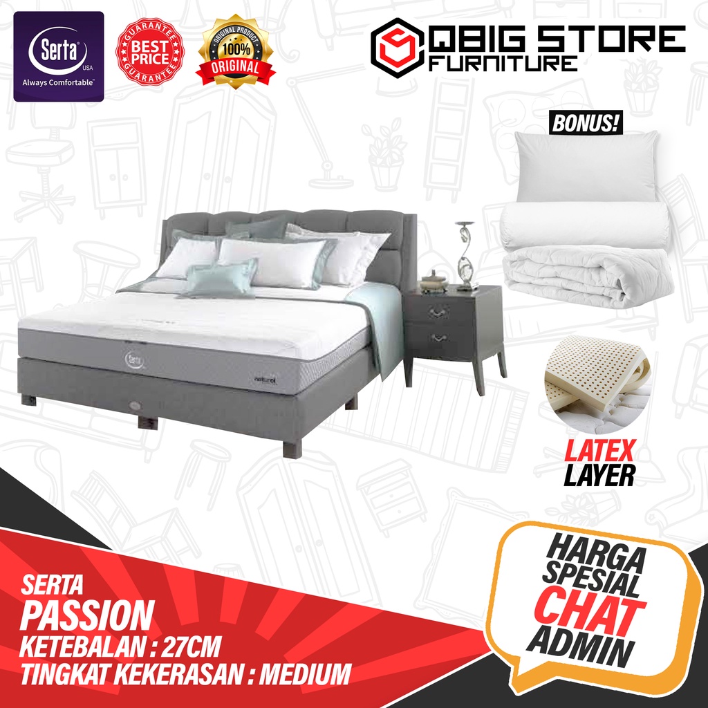 Springbed SERTA Passion Spring bed Kasur Matras