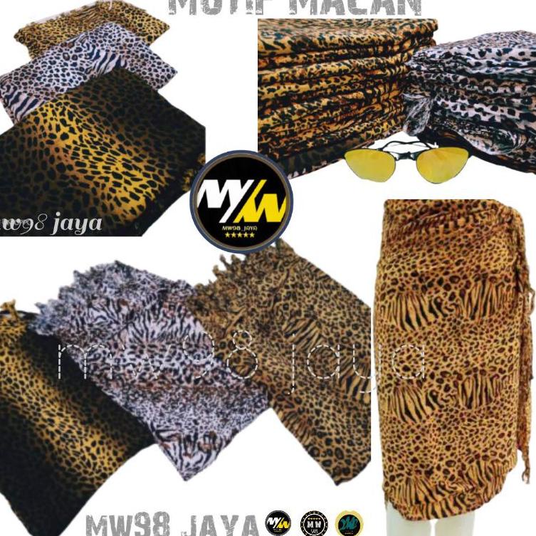 TERPOPULER U39 KAIN BALI/KAIN PANTAI MOTIF LORENG/MACAN/KAIN SLENDANG ▶