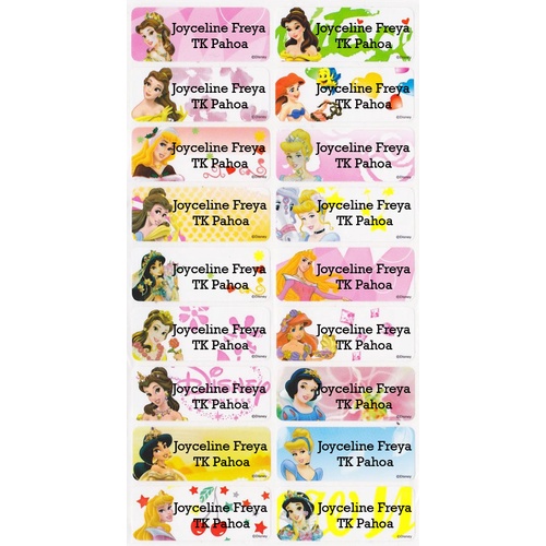 

Label Nama Waterproof - Princess
