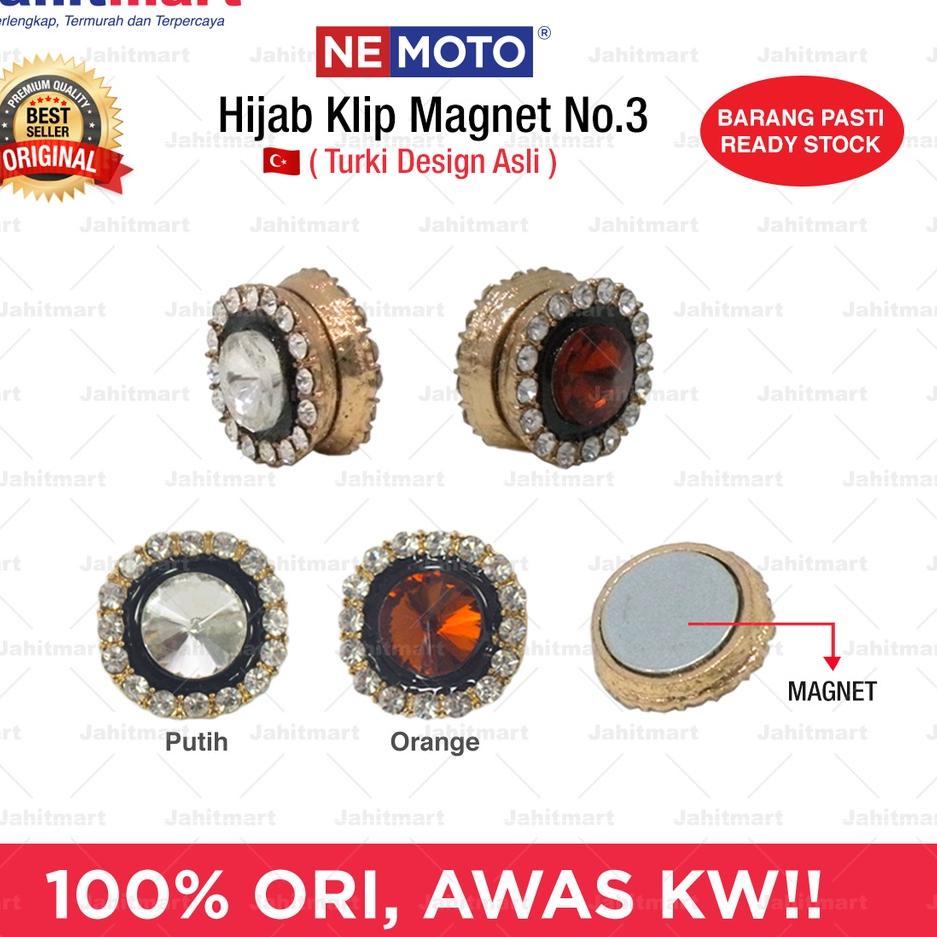 >D2289) ⭐⭐⭐⭐⭐ Hijab Clip/Magnet Klip/Penjepit Kerudung no 3