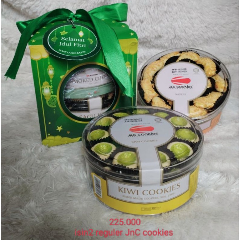 

HAMPERS LEBARAN INA COOKIES ISI 2 KUE REGULER/HAMEPRS JNC COOKIES/ FREE KARTU UCAPAN