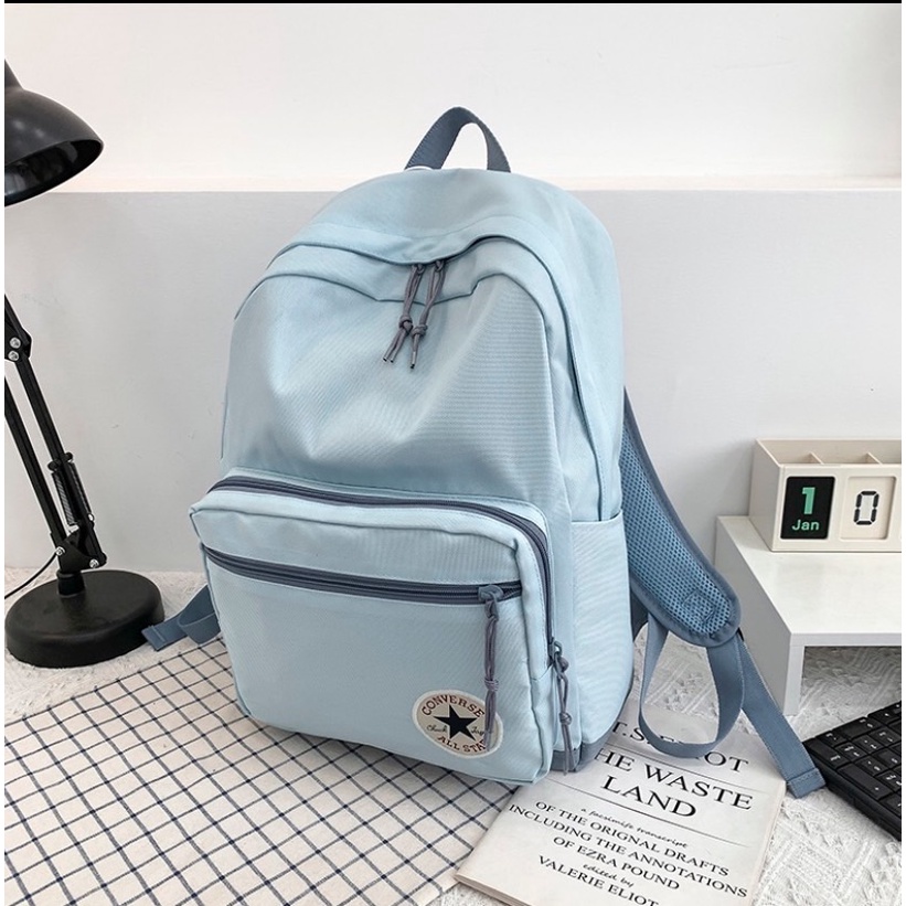 TAS RANSEL CONVERSE ALL STAR ORIGINAL BLUE BACKPACK / TAS RANSEL CONVERSE PRIA WANITA / BARCODE FULL