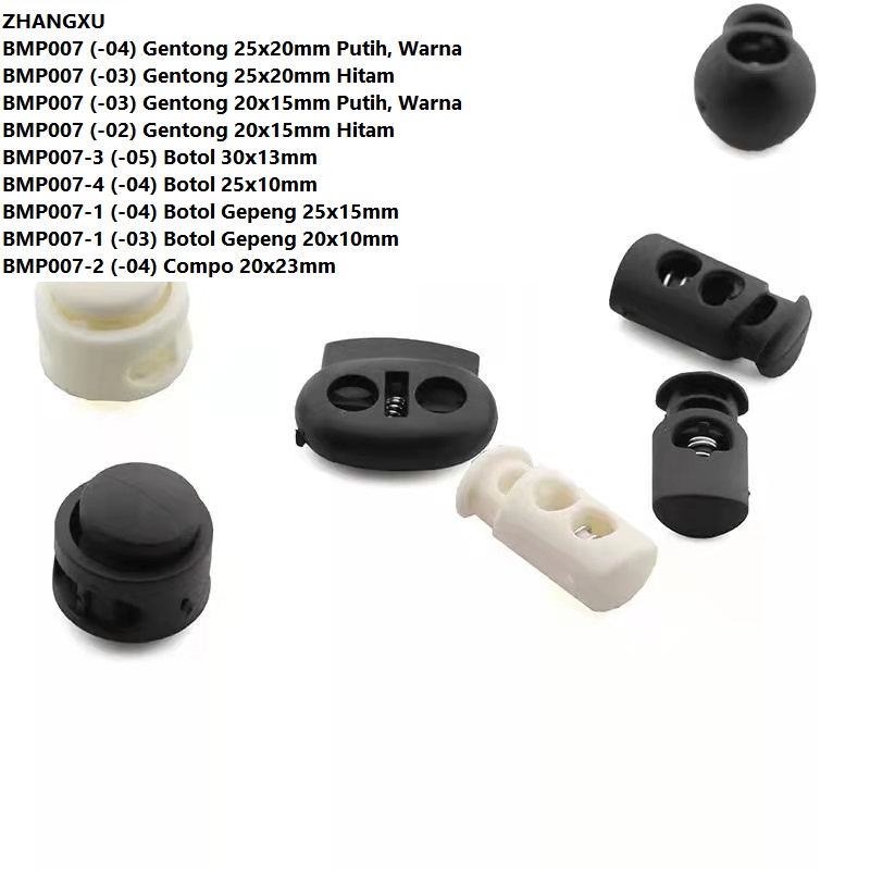 Macam Model Stopper Konektor Masker Stopper Tali Tas Harga/12Pc