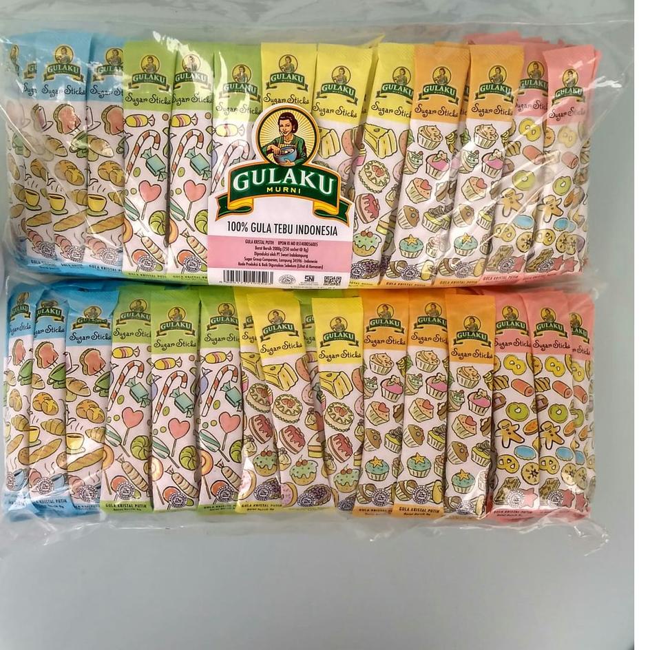 

✦ Tk Kelapa Dua - Gulaku Sticks / Gula Stik 250 sachet @ 8 gr (ed Feb 2024) ☑