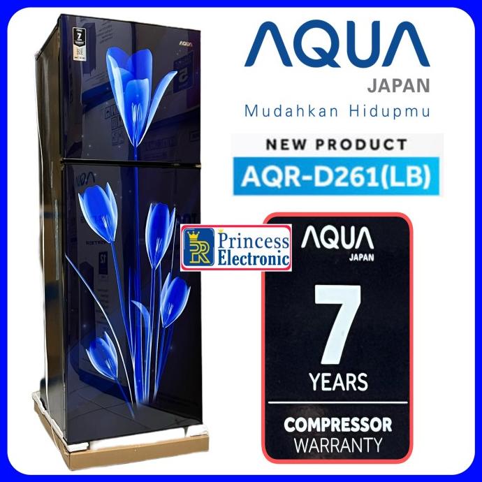 promo kulkas Aqua 2 pintu terbaru AQR D 261 LB/LK