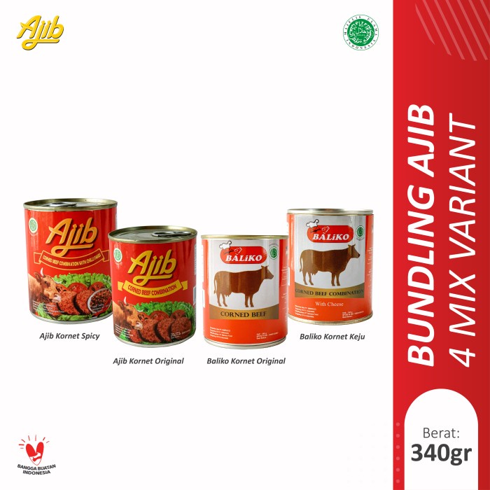 

BUNDLING MIX AJIB & BALIKO - KORNET SAPI 340GR