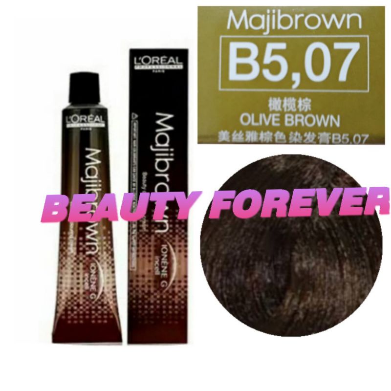 LOREAL MAJIBROWN NO. B5.07 OLIVE BROWN