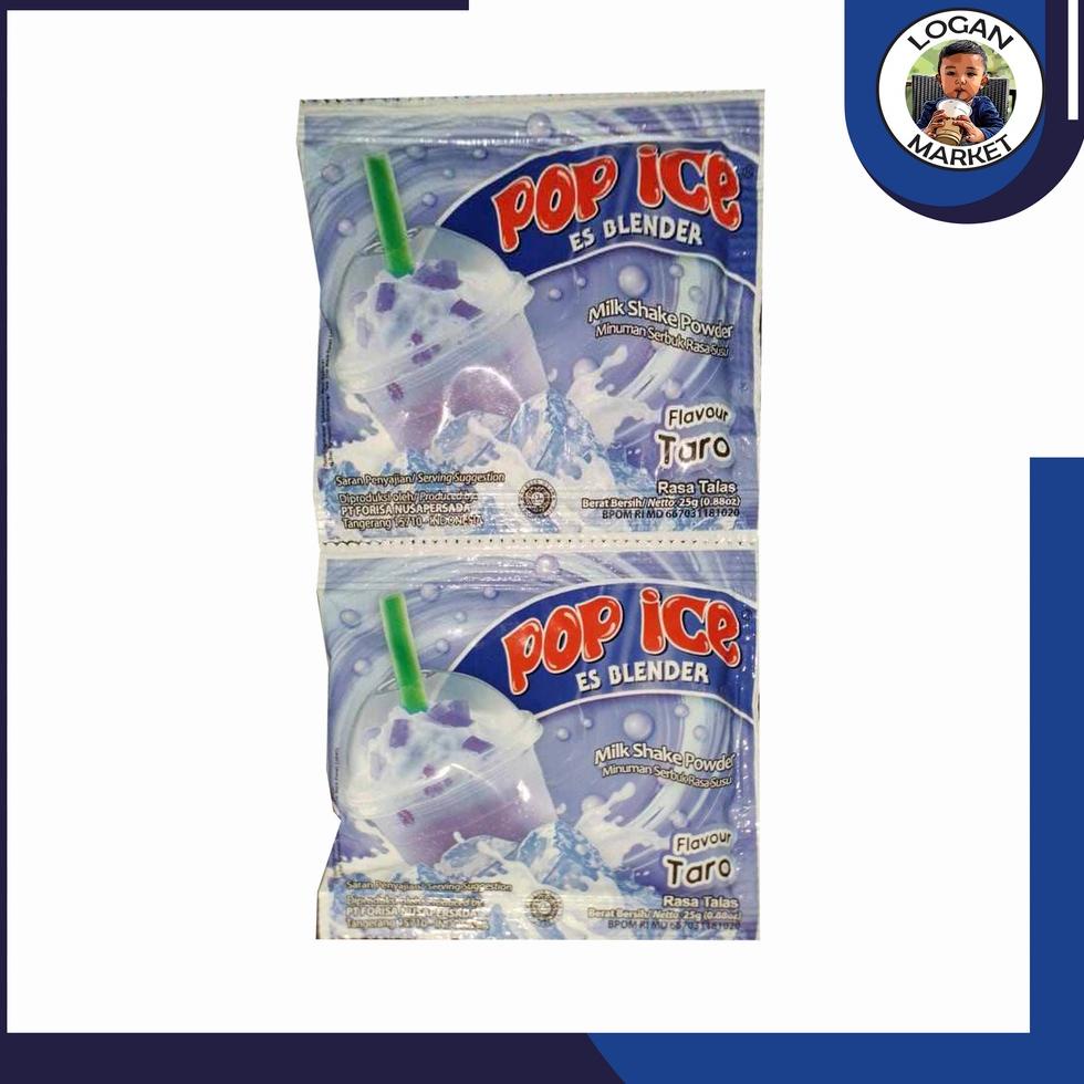 

(COD )NEW_PRODUCT Pop Ice Es Blender Taro Renceng 10 Pcs Sachet 25gram