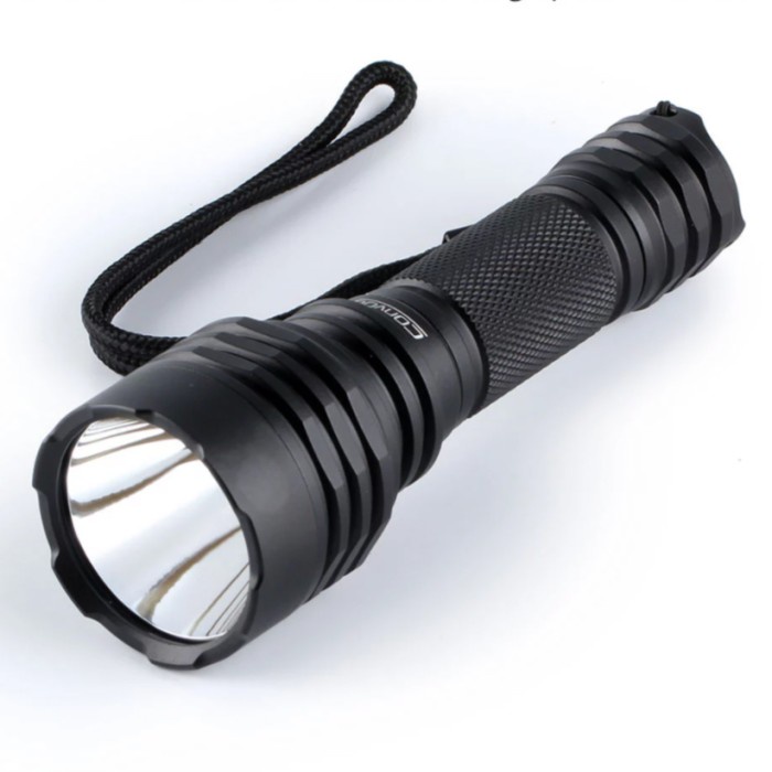 Terlaris Senter Convoy C8+ With Osram Warna Cahaya Hijau Biru Merah Orange