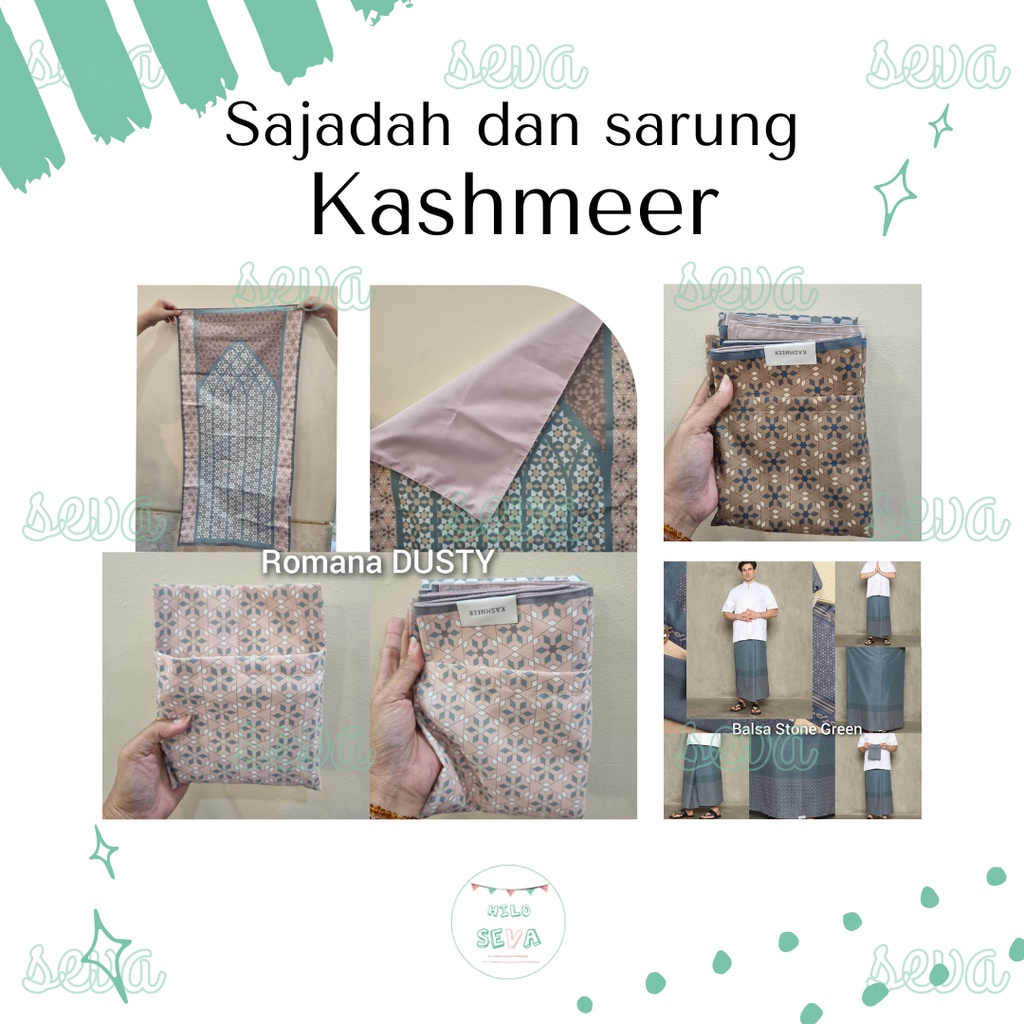 KASHMEER SAJADAH TRAVEL ANTI AIR SARUNG KASHMEER HAMPERS KASHMEER PERLENGKAPAN SHOLAT KASHMEER